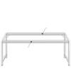 Hole board desk bedroom computer desk bookshelf integrated study table home girls' bedroom cream style small white table