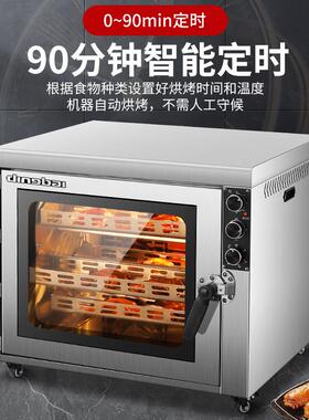 鼎03大百电烤商用多功能容量高炉温烤鸭炉全动旋转饭厅酒店烤自鸡