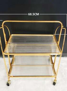 源厅头厂轻奢复古小点推车心饮料餐车蛋糕车工酒水餐KTV送菜车送