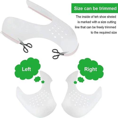 1 Pair Sneaker Shield Sneakers Anti Crease Wrinkled Fold Sho - 图0