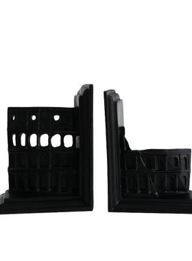 简约现代书房白色宫殿书档书靠书立摆件样板房售楼处极简轻奢摆设