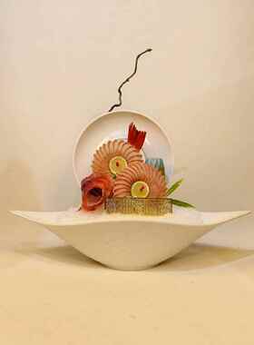 海鲜姿造盘饰酒店菜品冷菜盘饰日式点缀小摆件创意刺身摆盘装饰品