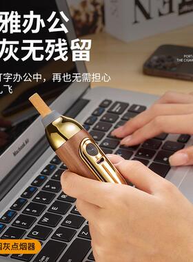 车载烟灰缸大容量抽烟不掉烟灰神器车内吸烟器防烟灰烟嘴便携免弹