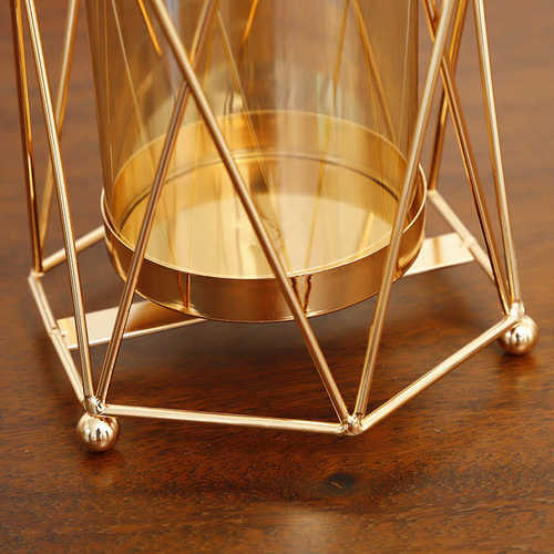 花瓶摆件花创意桌面茶几艺装饰铁摆餐厅家居装饰家用玻璃客厅 - 图0