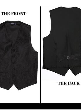 S 85927 Fashion Sunflower Vest Men's Embroidery 时尚绣花马甲