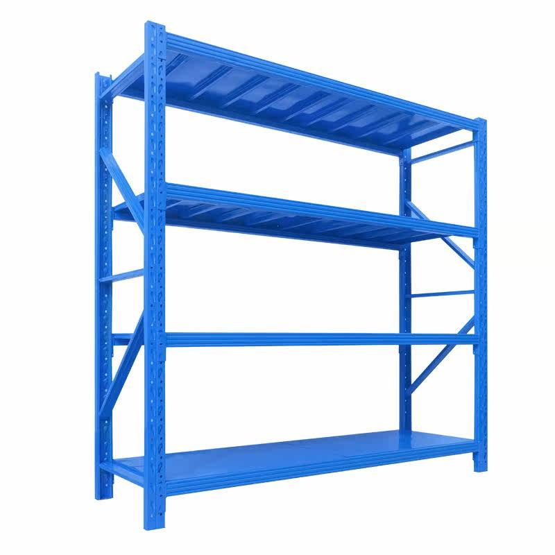 Warehouse storage shelf display rack household perforated plate thickened storage rack warehouse multi-layer heavy cargo iron rack
