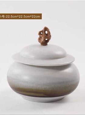 新式水墨中陶003瓷罐摆样板房售楼处酒餐店大堂软装客件厅书房厅