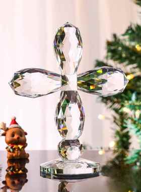 采购产品高端可及的豪华水晶十字架饰品，家庭客厅装饰，小礼物的