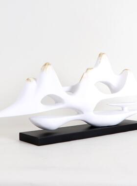 新中式假山摆件禅意样板房客厅居家装饰品玄关电视柜创意现代软装