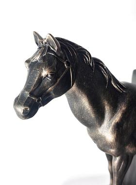 欧树脂黑扫铜断马书挡摆样板ES-A6437件房办公面室书房客厅式家居