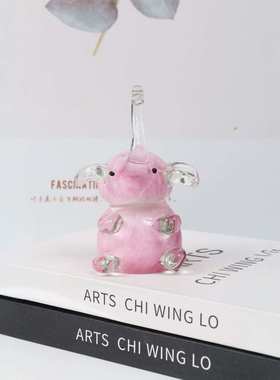 装饰品装饰装饰工艺品礼品琉璃动物摆件淄博桌面动物卡通大象