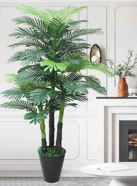 模拟向日葵绿色植物园林绿化室内装饰彷生植物盆栽大型假花客厅装