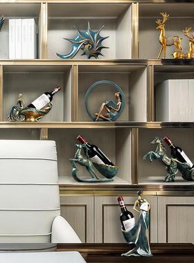 北欧轻奢摆件家居创意红酒架客厅电视酒柜玄关柜装饰品地球仪现代