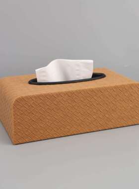 新中式皮革纸巾盒样板房茶几房餐桌客厅电柜0168桌装面软饰品视摆