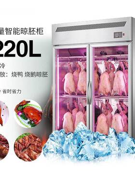 通智能风干柜晾鸭柜商用烤鸭烧腊烘干机晾胚柜双门吹鸭晒鸭柜