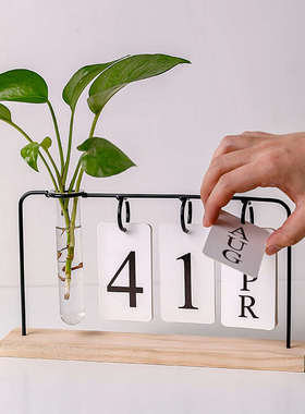 日期小日历创意桌上摆件办公桌面装饰品办公室摆设书桌布置小物件