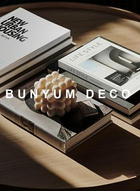 本与软装饰品样板拍照道具书假书房杂志书架外文英文仿真书柜摆件