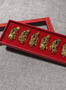 合金镶钻 富贵貔貅招财进宝金蟾饰品摆件家居装饰工艺品 金属摆件