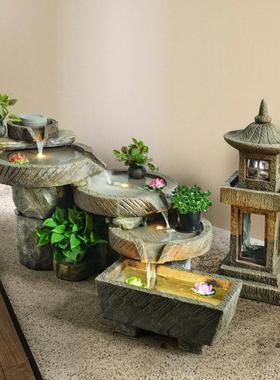 假山流水喷泉石墨阳台庭院装饰造景落地鱼池摆件循环水景观室内外