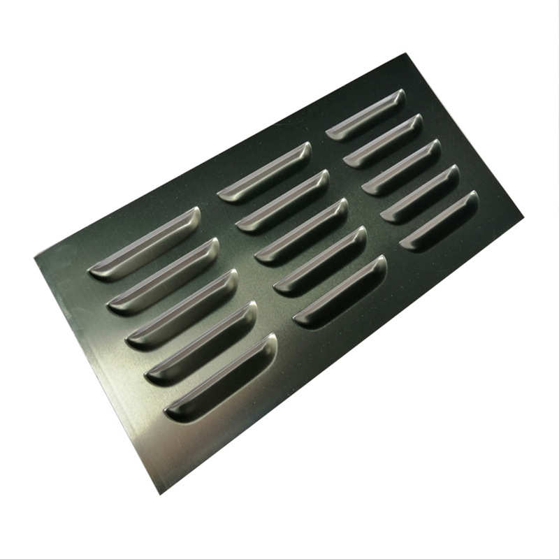 Thickened aluminum plate 304 stainless steel louvers multi-punched plate ventilation chassis shell heat sink plate manufacturer supplies processing