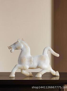 新中式小马骏马件摆房家柜YRX居玄关客厅书办公室酒装饰工艺品