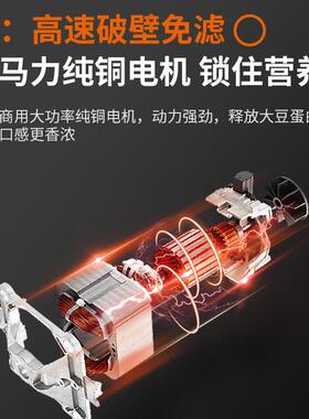 商用浆机热全自煮磨一KND-9116体大豆容量食堂加早餐店用动无渣免