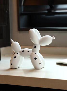 黑XSY白斑点气球狗pup饰y棋盘p格件办公桌面家居客厅样板间软摆装