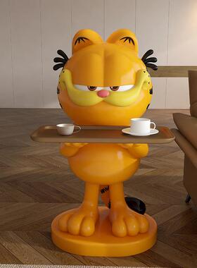 卡通加菲猫公仔周边客厅电视柜沙发旁边装饰落地开 业店铺礼物摆