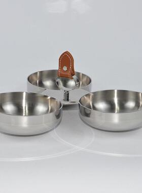 属现皮革银金香槟红酒冰桶果盘样板YOU轻奢托盘花器代组房合桌面