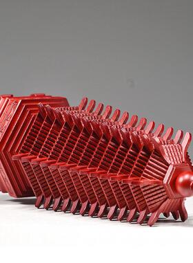 红色桃木雕刻十三层文昌塔摆件木质13层九层木制客厅书桌书房工艺