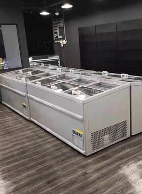 冷冻柜卧式冰柜肉类雪糕岛柜自动除霜温控商用展示柜冷藏保鲜商用