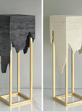 TB-62905轻奢摆大件理石塑摆台基座客厅电视柜旁落地玄关艺雕术展