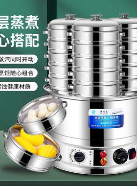 小笼包电蒸锅商用蒸包炉小型包子机早餐店蒸饺子锅沙县小吃包子铺