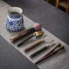 Blue and white porcelain tea ceremony Six Gentlemen Kung Fu tea set accessories landscape painting set ceramic tea brewing tools tea knife clip