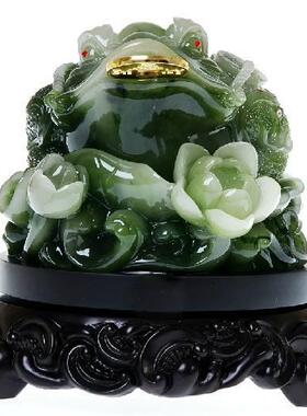 招财金蟾三脚金蟾蟾蜍金蝉招财摆件工艺品摆设家装摆件