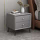 Bedside table light luxury simple modern small ins style bedroom storage cabinet bedside storage rack leather storage cabinet
