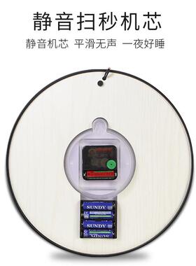 夜光钟表挂钟客厅家用卧室时尚静音时钟简约现代创意挂墙式石英钟