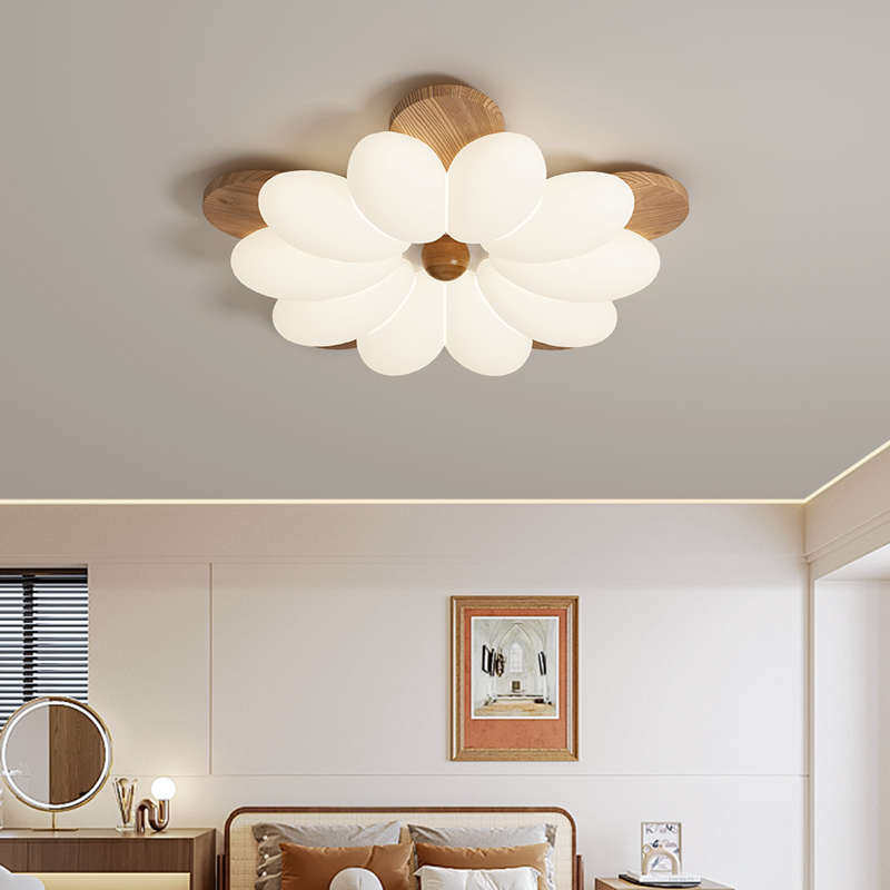 中古风客厅灯2025新款胡桃木纹花朵吸顶灯新中式主卧室灯中山灯具,淘宝优惠券,粉丝福利购,淘宝优惠卷