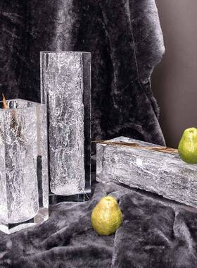 现代简约透明树脂花书器摆电视柜0154客板厅厅茶几房餐样间轻奢装