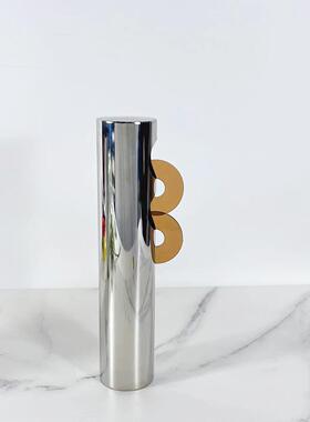 创意北欧不锈钢镜面几何花瓶花器摆件售楼处客厅软装饰品