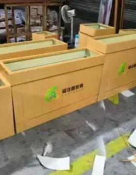 专业加工户外花箱广场小区售楼处种植花箱加厚花盆镀锌板焊接花槽
