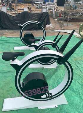 智能单车喷泉网红游乐场设备设施动感单车互动感应喷泉网红打卡