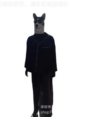 服装店29231模特道男具狗头半身人塑体装假人道具高档橱窗雕模特