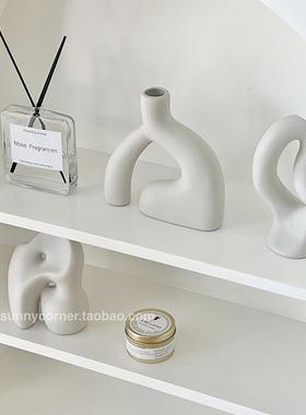 摆设陶瓷花瓶摆件干花插花客厅桌面家居饰品抽象装饰品艺术装饰