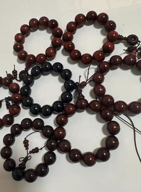 手串玩手供应檀木厂家串紫檀犀牛紫光檀优质牛角