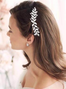 Simple Hair Combs Hair Accessories For Women Bride Rhineston