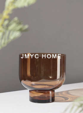 现代玻璃花瓶花器摆件干花仿真花插花装饰玄关客厅餐桌样板间软装