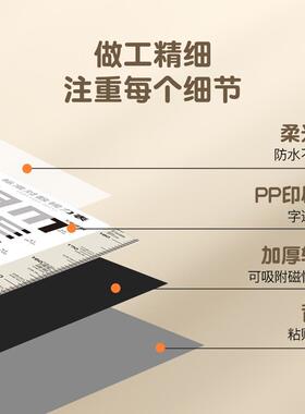 视力检查表身高贴二合一国际标准家用标准视力测试表儿童身高测量