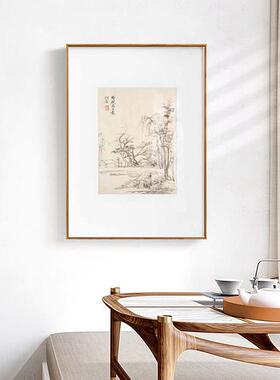 新中式山水图餐厅装饰画国风禅意卧室床头挂画宋代美学艺术感挂画