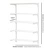 Wall storage rack suspended wall-mounted one-word partition wall hole plate metal storage rack rental room combination bookshelf